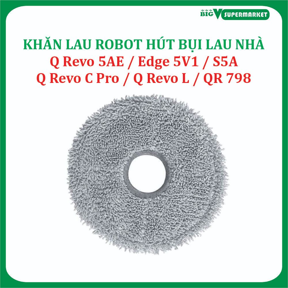 ผ้าทําความสะอาด ม็อบ Mi Roborock Q Revo 5AE / Edge 5V1/ S5A, QR 798, Q Revo C Pro ;