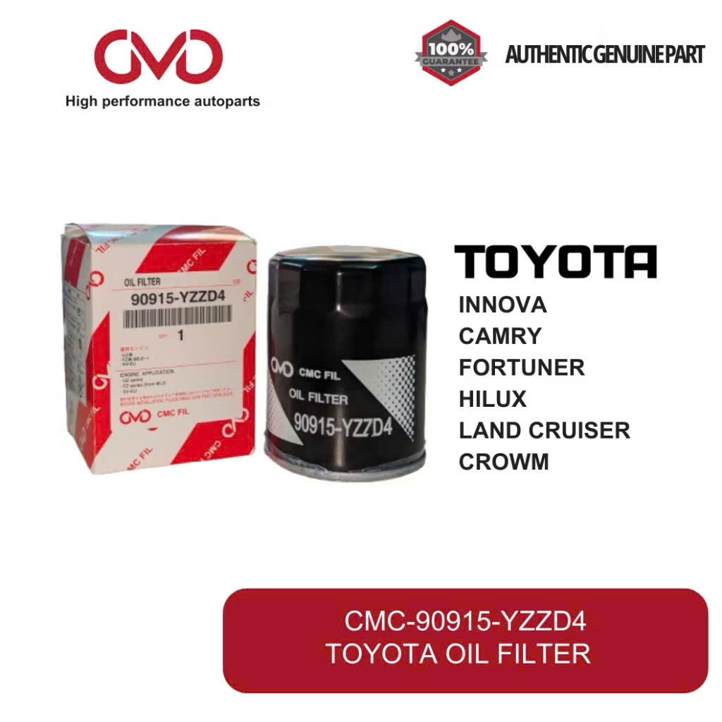 * กรองน้ํามันเครื่อง (กรองน้ํามัน) Toyota Innova, Fortuner, Hilux (รหัส 90915-YZZD4)