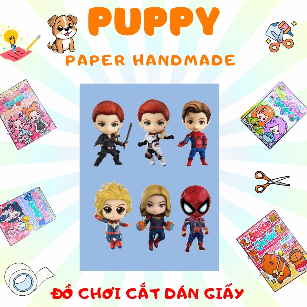 ตุ๊กตากระดาษ Toca Boca - ซูเปอร์ฮีโร่ - ของเล่นลอกและติดอัจฉริยะ - รายละเอียดเต็มรูปแบบ - ธีม Toca B