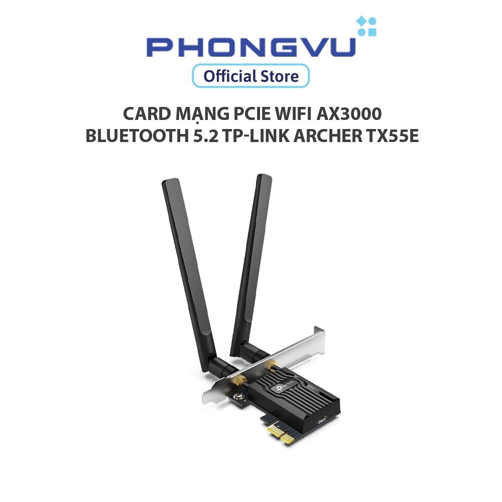 TP-Link Archer TX55E PCIe WiFi AX3000 + การ์ดเครือข่าย Bluetooth 5.2 - 24 เดือน