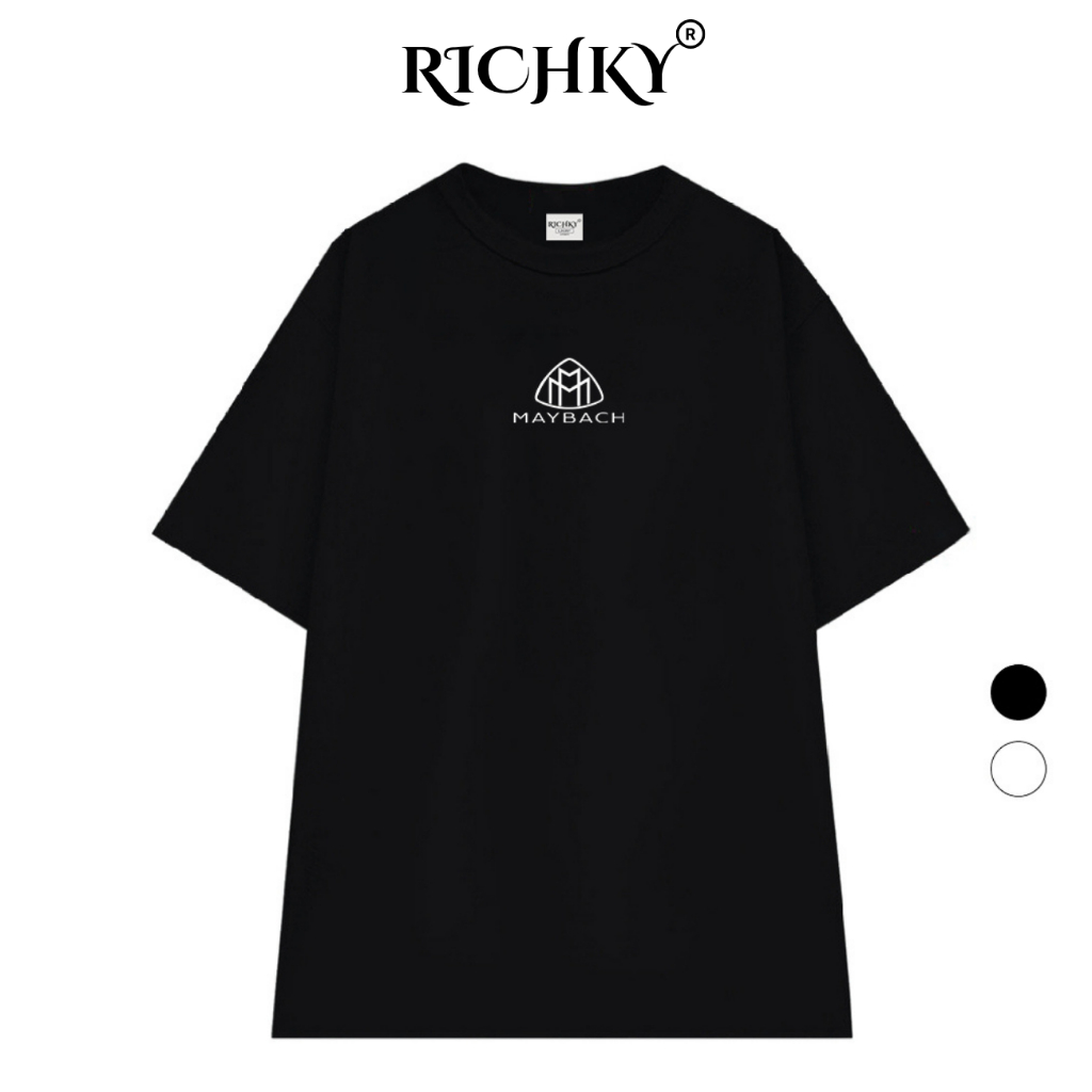 Richky Premium Tee Logo Mid Mercedes Maybach Luxury Car