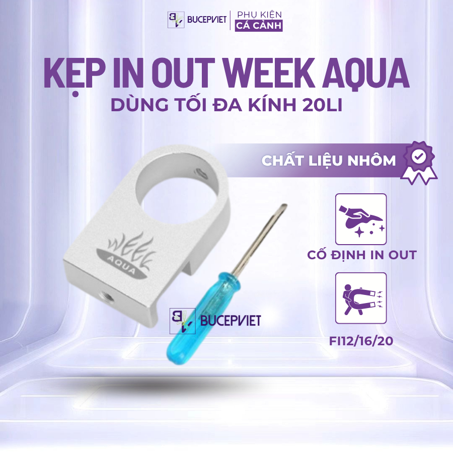 In Out Week Aqua Clamp – อลูมิเนียมสวยงามคุณภาพสูง อย่างมากเกินไป ใช้สําหรับ FI 12/16/20
