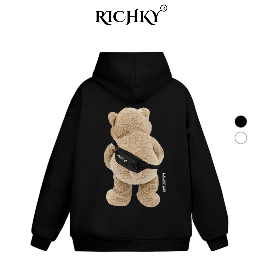 Richky Luxury Premium Hoodie Teddy Bear Student Teddy Bear Bag