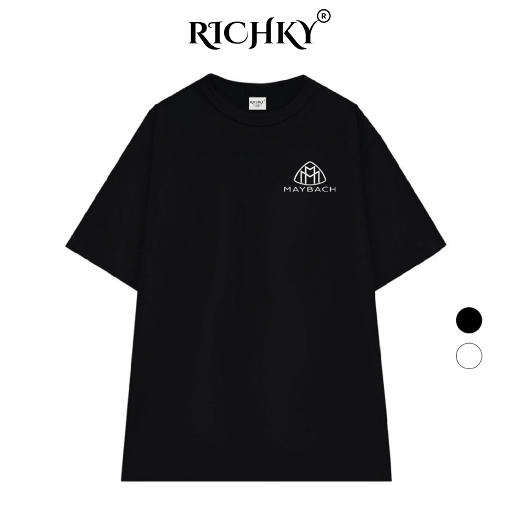 Richky Premium Tee Logo ซ้าย Mercedess Maybach Luxury Car