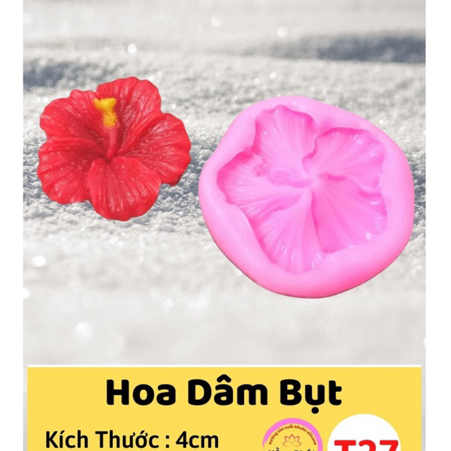 แม่พิมพ์ซิลิโคนเยลลี่ดอกไม้ชบา T27