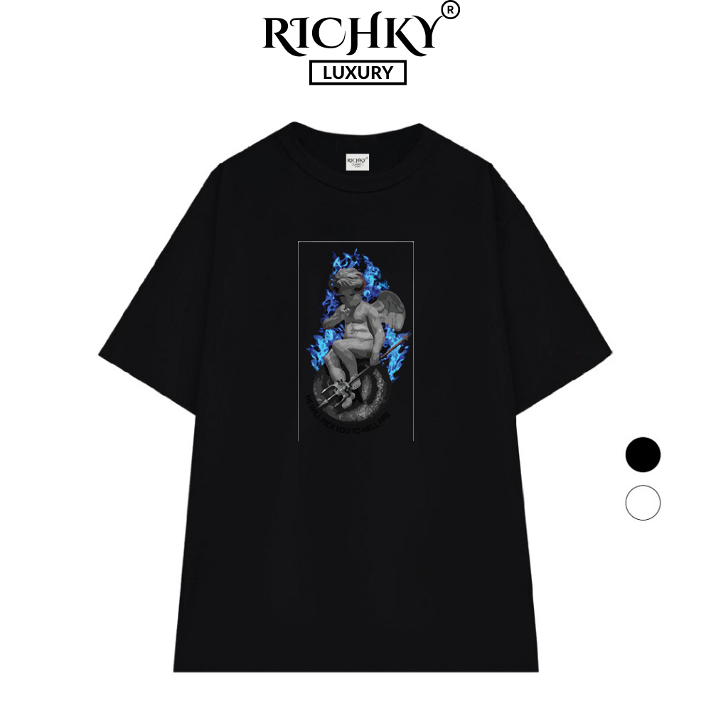 Richky Premium Tee Fallen Angel Blue Flame