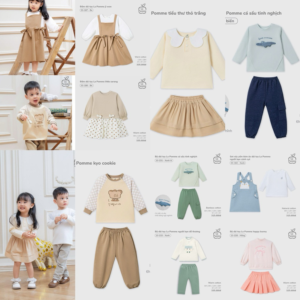 (NB-3M) LA POMME - ชุดแขนยาว Super Girl La Pomme 2025 SALESALE ZZ