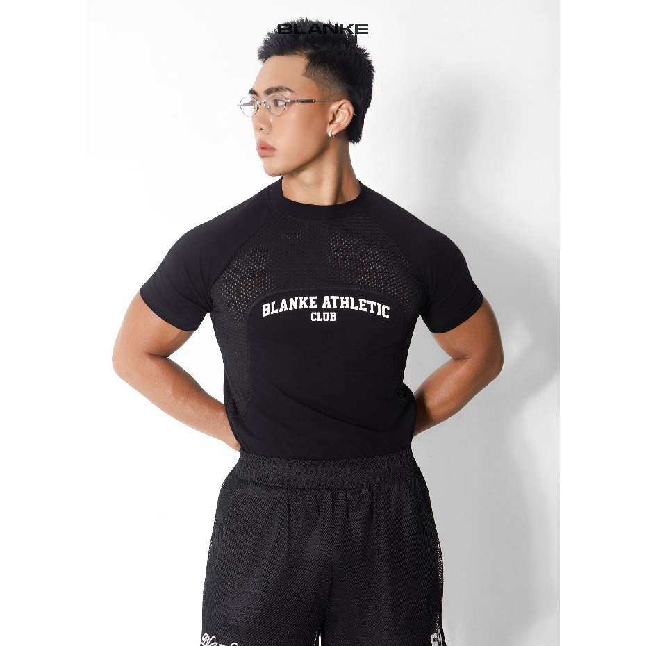 MESHMER TEE BLAKE BLANKESPACE เสื้อยืดผ้าฝ้าย 4 ทิศทาง Unisex ราคา ถูกที่สุด ดีลบีเคเค แกลเลอรีภาพที่ 3