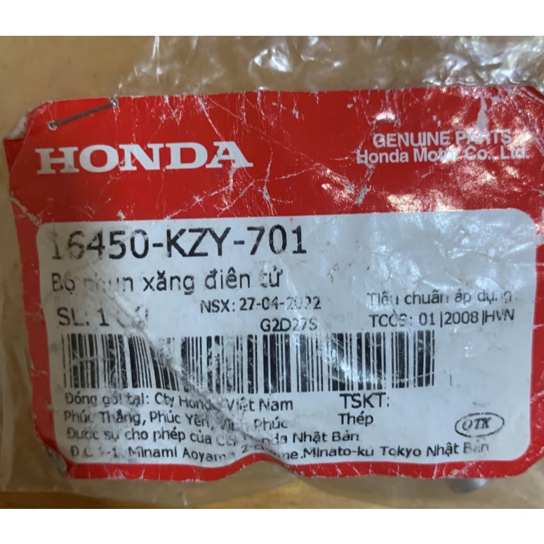 หัวฉีดเบนซิน SH 150 - 16450-KZY-701 ใช้ได้กับรถ ShopMenKT หลายแบบ