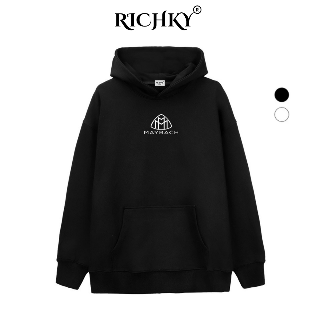 Richky Luxury Premium Hoodie Mid Mercedes Maybach Luxury Car Logo Sweatshirt