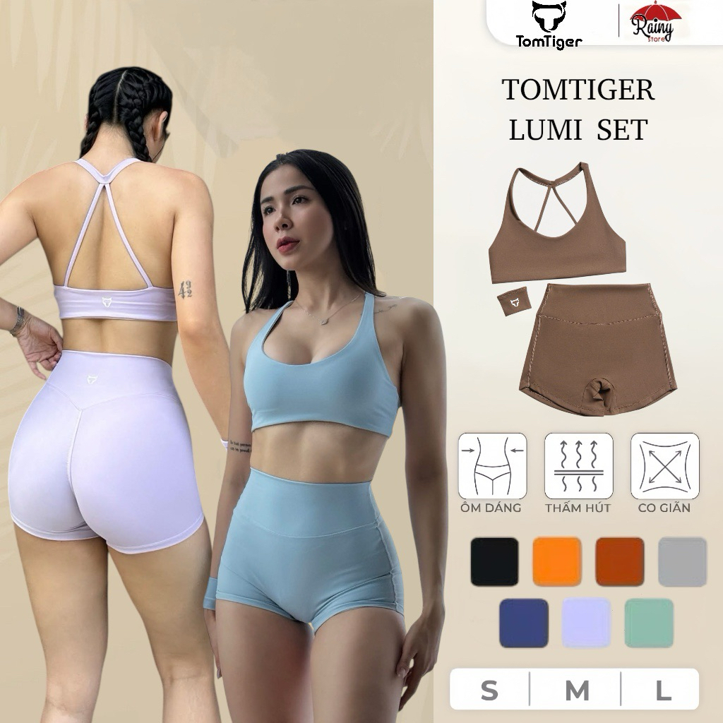[ GENUINE SET S/M ] COLD TISSUE - TOMTIGER LUMI gym set Thigh Chunky Butt นุ่มเนียน ยืด 4 ทิศทาง Rainy Store