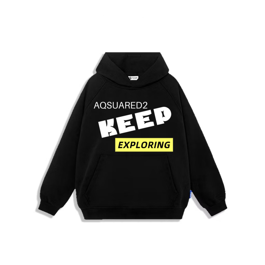 Dsq Keep Hoodie สําหรับผู้ชายและผู้หญิงทําจากผ้าสักหลาดผ้าฝ้ายหนาและเครื่องดูดควันลวดเหล็กสองชั้นของ