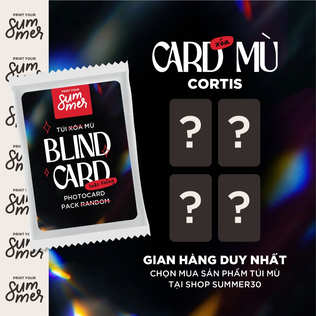 SUMMER30 [เลือกรูปถ่าย] ภาพถ่ายกระเป๋าตาบอด CORTIS พร้อมมุมโค้งมนสําหรับจัดส่งทันที