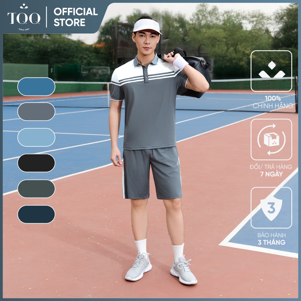 ชุดกีฬาผู้ชาย HIVE TQQ พร้อมคอปกเปิดลง ระบายอากาศได้ดี ยืดหยุ่นดี เหมาะสําหรับเล่นเทนนิสและลูกดอง TP