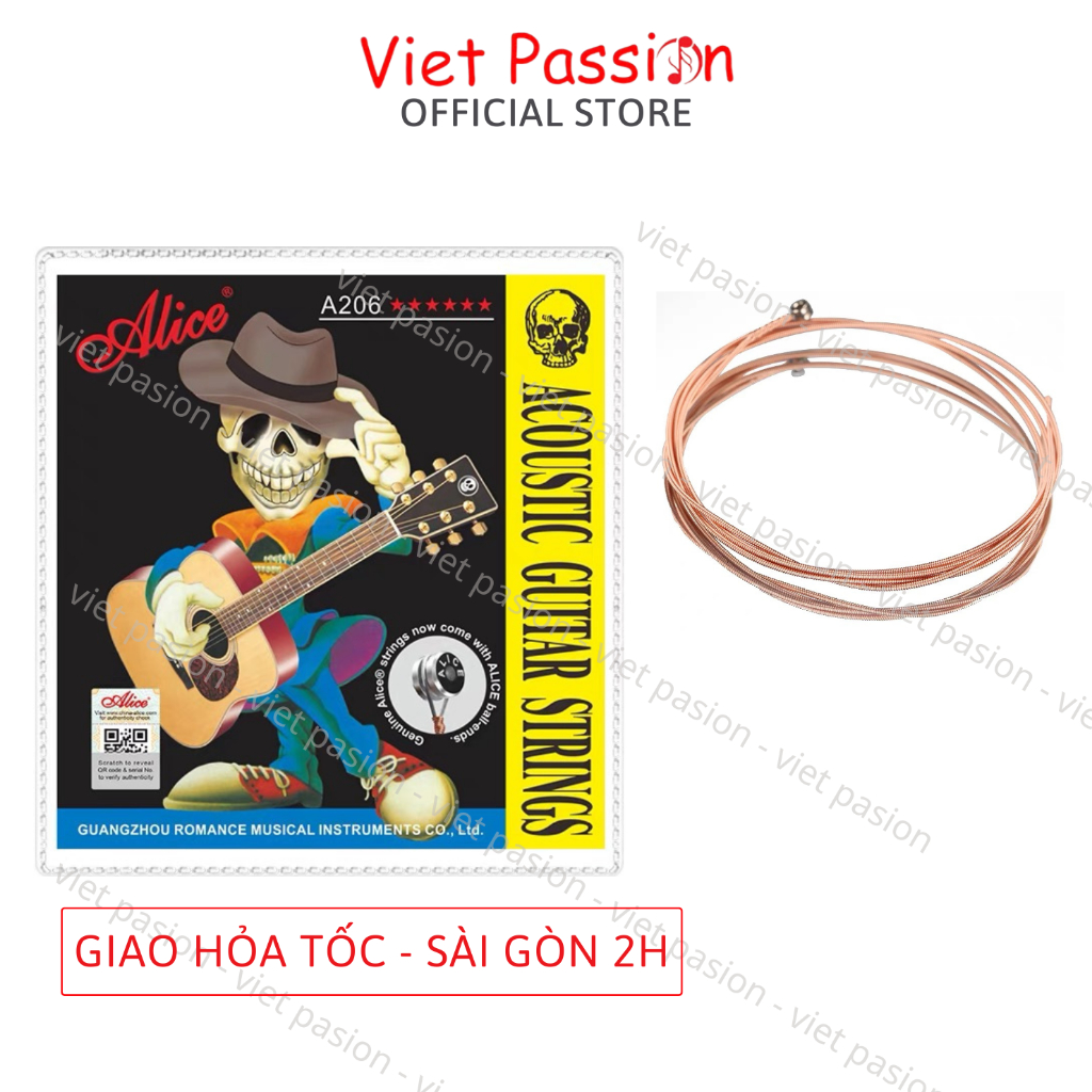 สายกีต้าร์โปร่ง Alice A206 สินค้า VietPassion HCM ของแท้