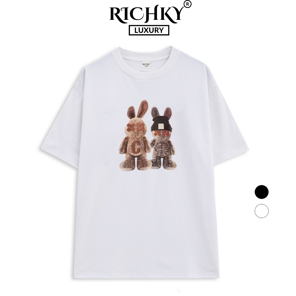 Richky Luxury Premium Tee Brown Bunny Couple