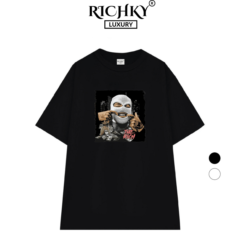 Richky Luxury Premium Tee The Rich Hustler Gangsta Smile
