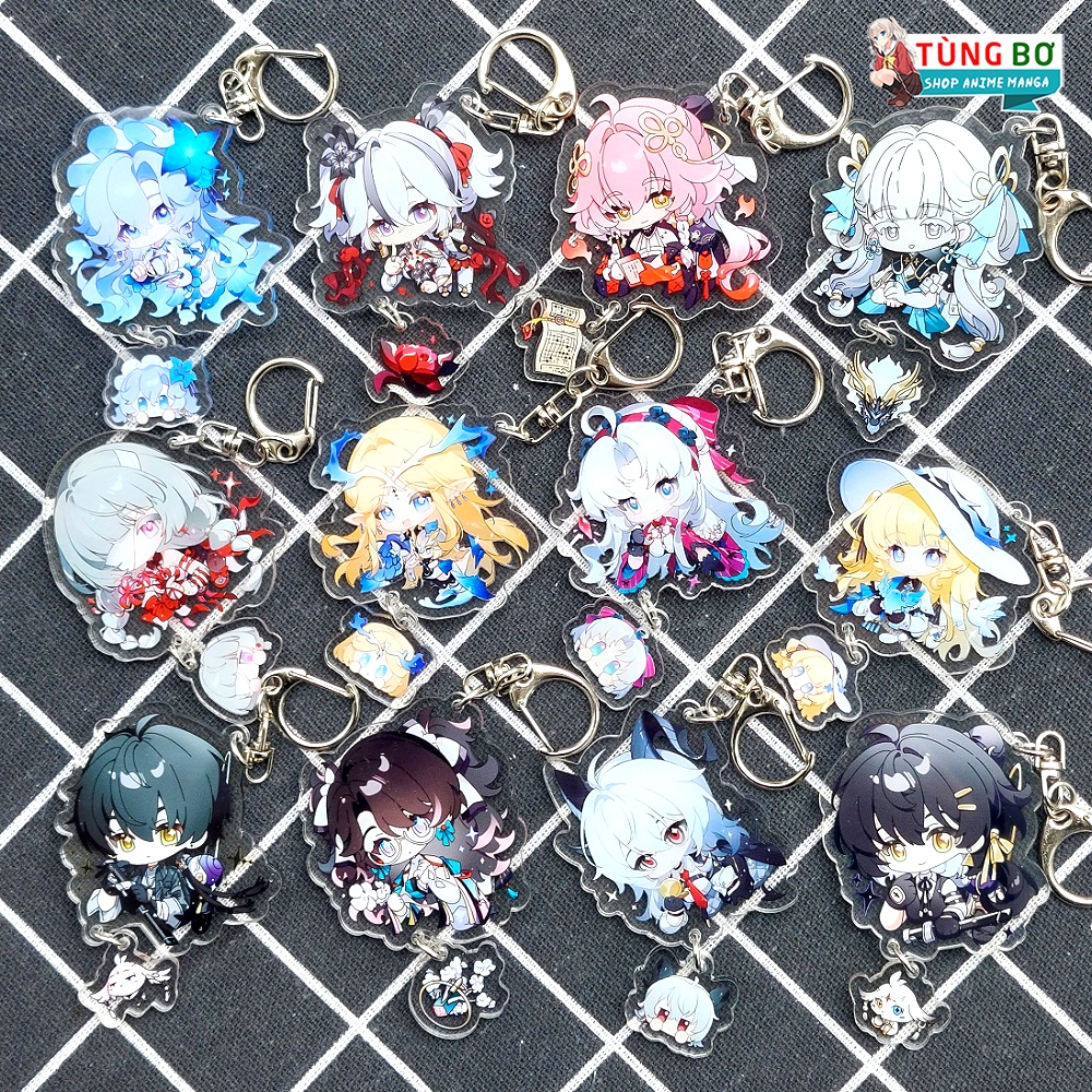 พวงกุญแจ Wuthering Waves พร้อมการพิมพ์ Mica 2 ด้าน (รุ่นแขวน)