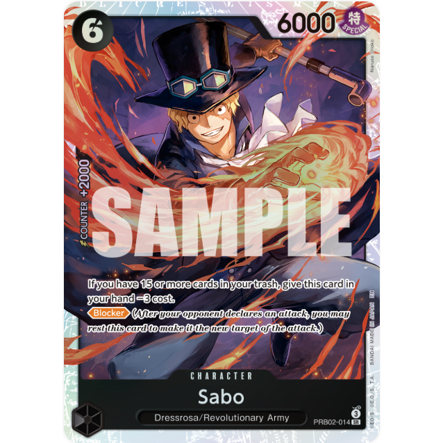 [การ์ดวันพีซ] PRB02-014 | เอสอาร์ | ถ่าน ซาโบ