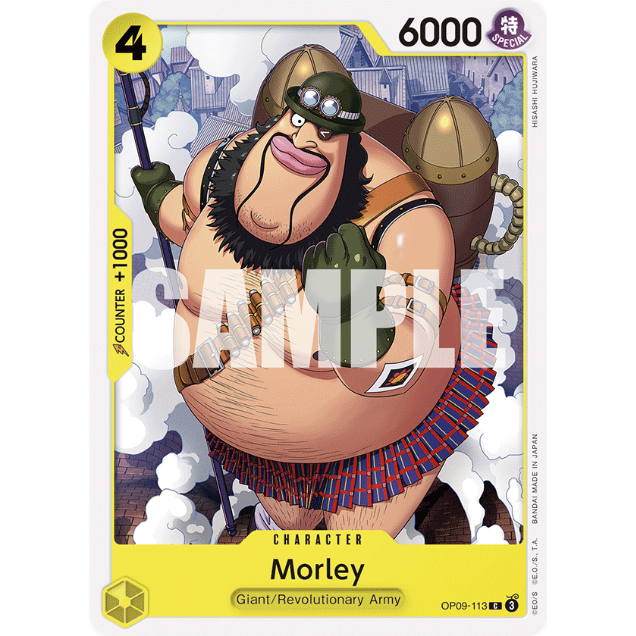 [การ์ดวันพีซ] OP09-113 | ซี | CHARACTER มอร์ลีย์