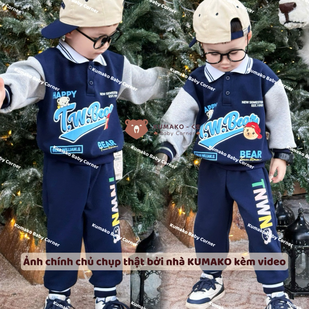 Twt BEAR ลายคอปก Boy Felt Set @minibebe สักหลาดไร้ริ้วรอยเรียบสําหรับเด็กอายุ 1,5-6 ปี - ภาพถ่ายดั้ง