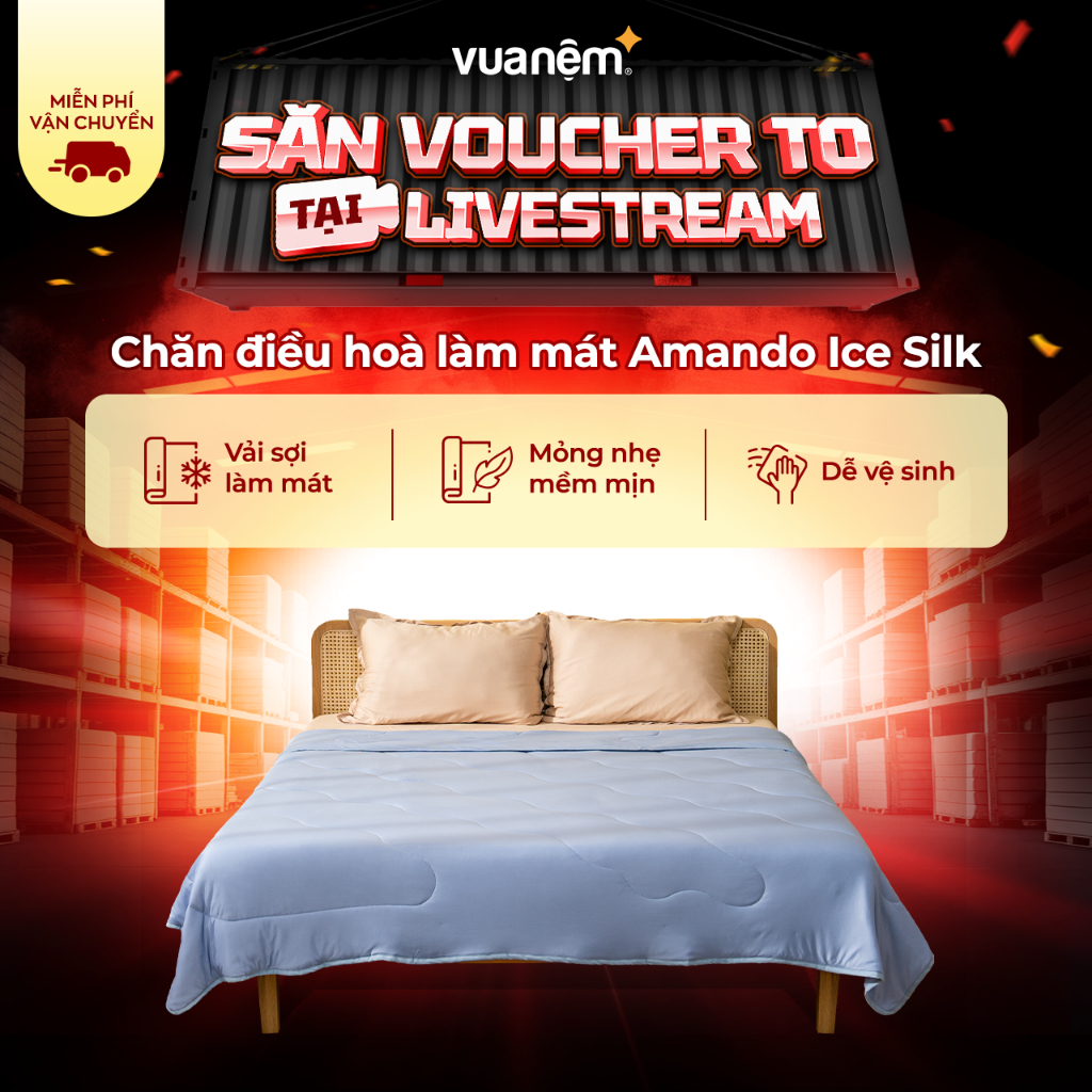 Amando ผ้าห่มระบายความร้อนผ้าไหมน้ําแข็ง