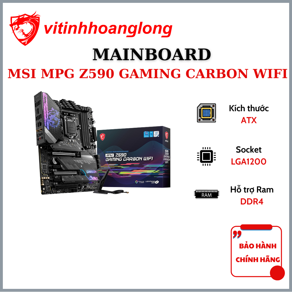 MSI MPG Z590 GAMING CARBON WIFI เมนบอร์ด - 36 เดือน