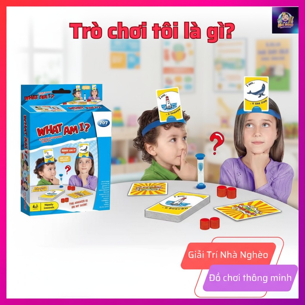 Game Who Am I? – What Am I – ของเล่นเดาทางปัญญาสําหรับเด็กและครอบครัว
