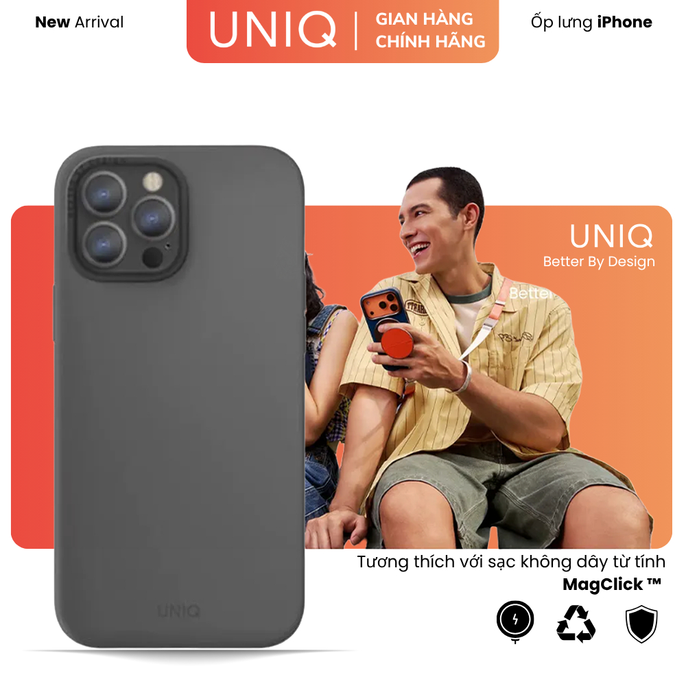UNIQ Hybrid Compatible Lino Hue iPhone 13 Pro Case - เคสซิลิโคนระดับพรีเมียม