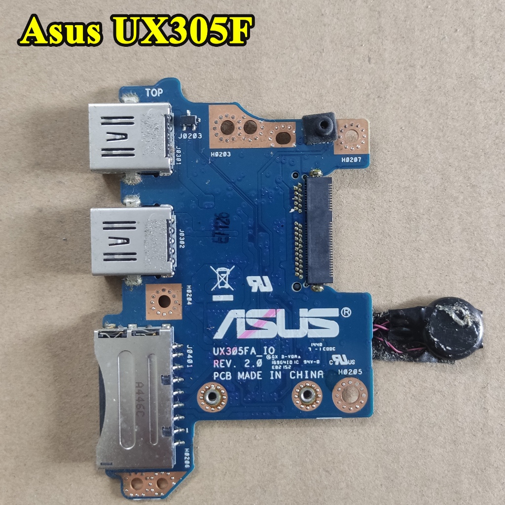 บอร์ด Wifi และพอร์ต usb สําหรับ Asus Ux305 Ux305F Ux305CA Ux305FA แล็ปท็อปติดตั้ง