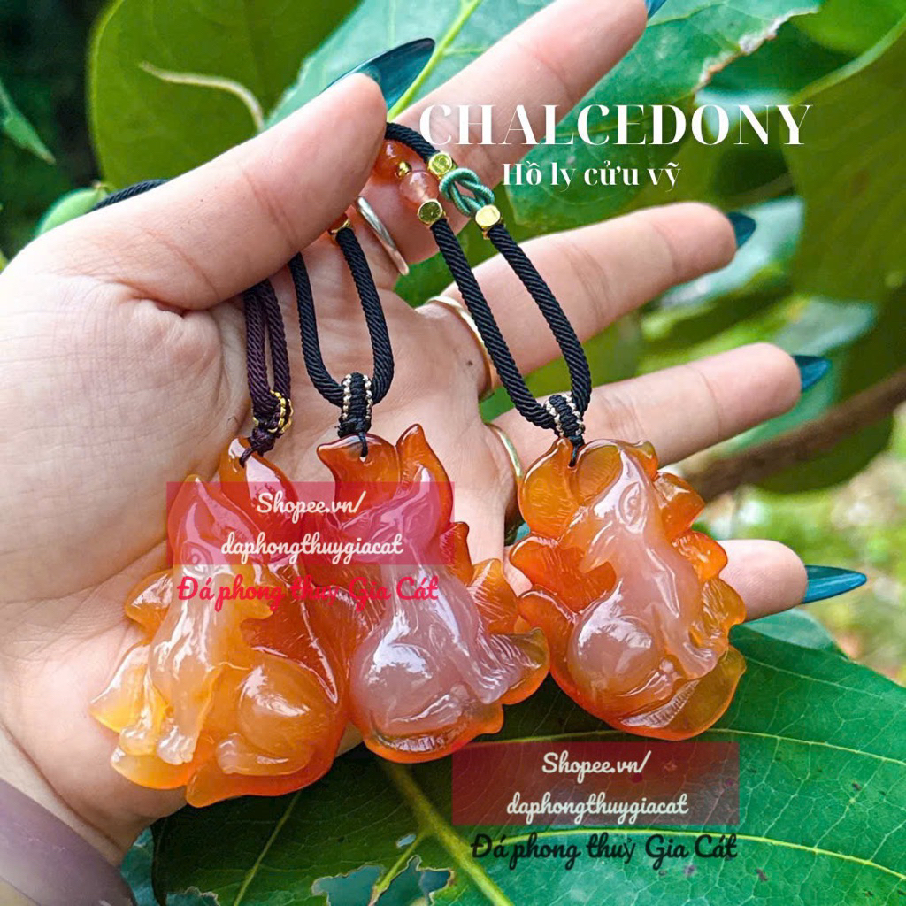 จี้พร้อม Multi-Chalcedony Fox Lord 7A Svip Inspected Goods