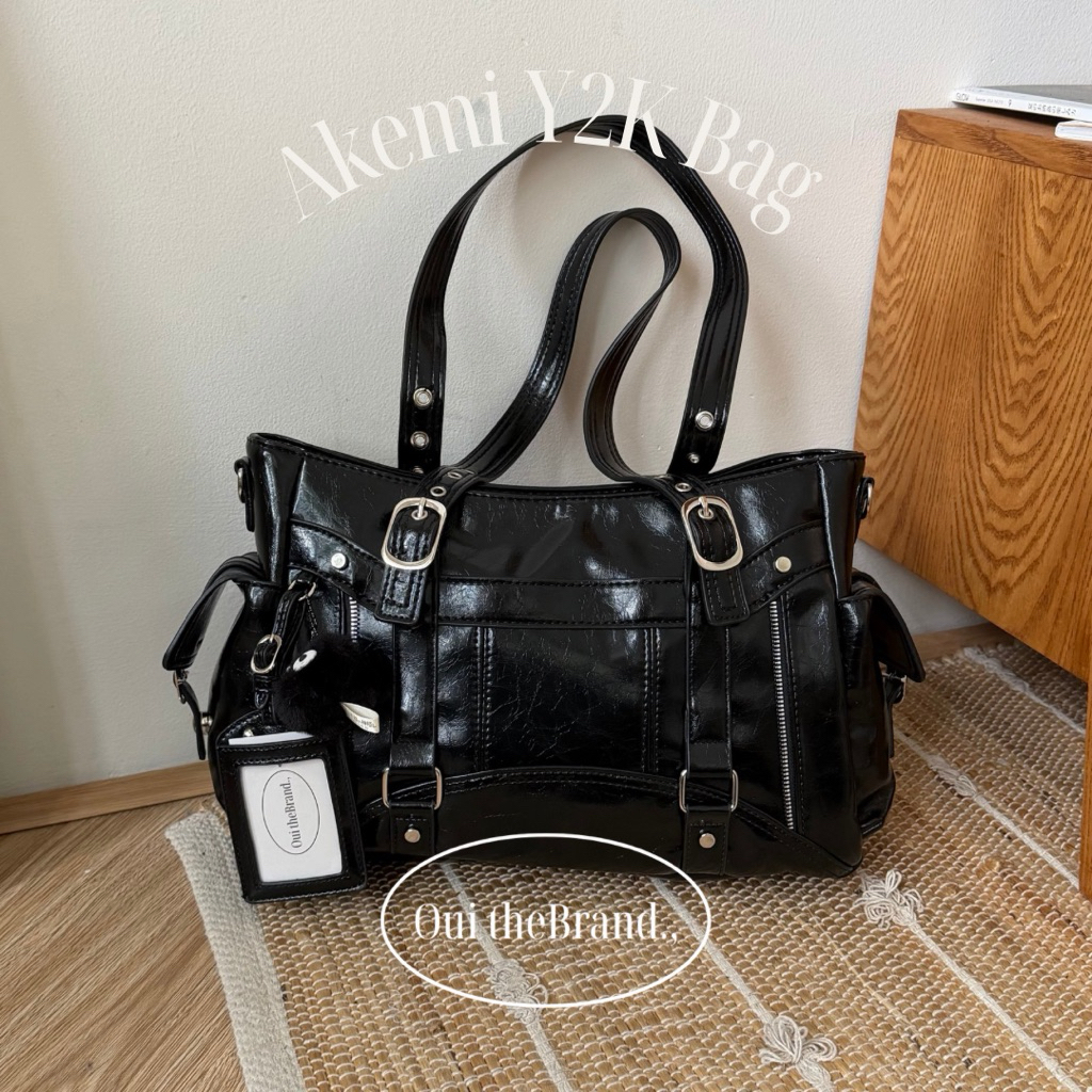 [ ฟรี charm & Leather wallet ] Akemi Y2K Bag – กระเป๋าหนังสไตล์ AKEMI Y2K ( Ouithebrand ) – โปรปัง