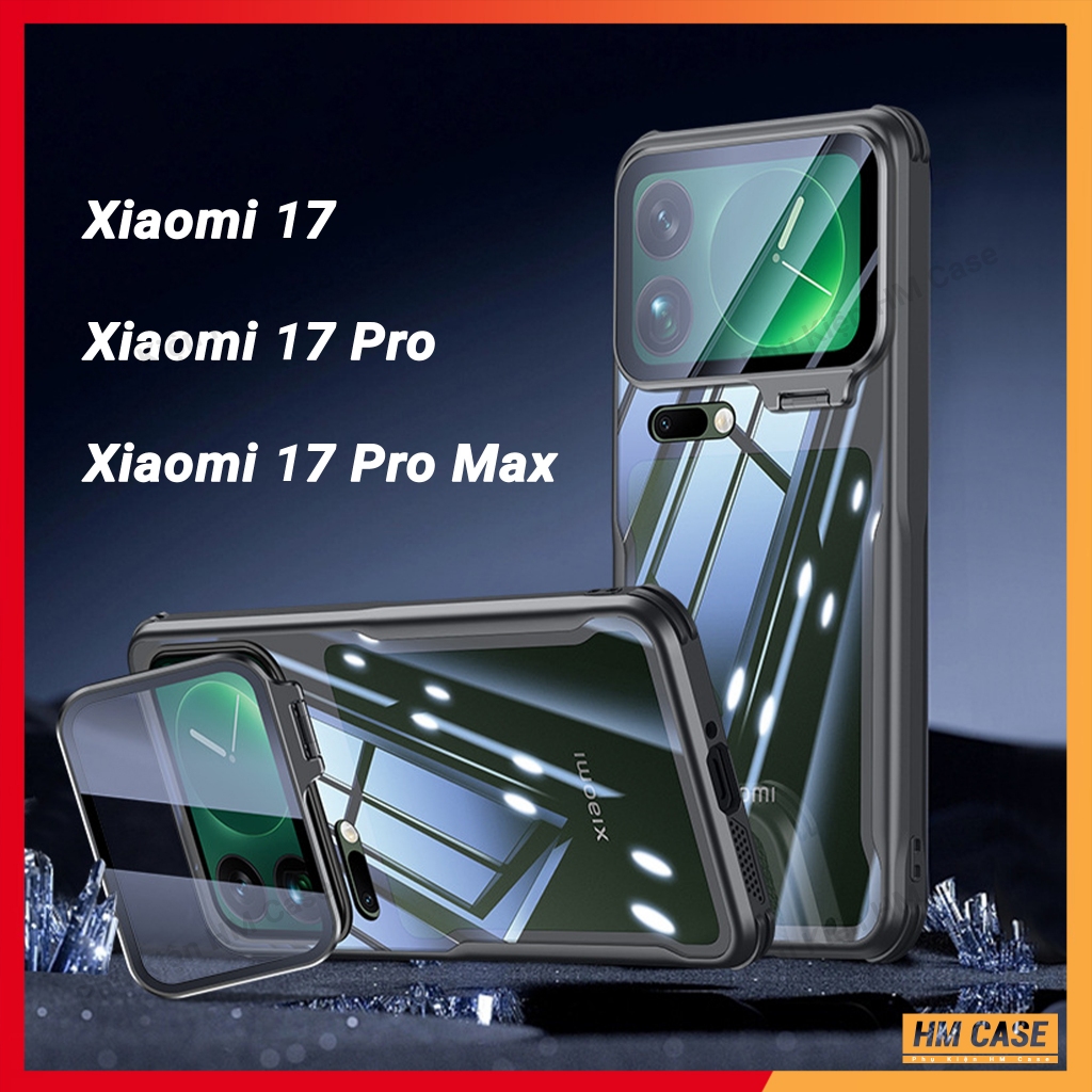 เคสใสป้องกันกล้องสําหรับ Xiaomi Mi 17 Pro Max / Mi 17 Pro / Mi 17, ขอบ TPU, ที่ยึดฝาครอบกล้อง