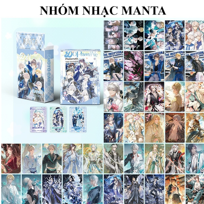 (มีจําหน่าย/ใหม่) กลุ่มชาย MANTA / Luo Tianyi Vocaloid กล่อง 50 ใบ lomocard idol card เลเซอร์ LOMO