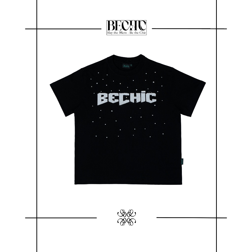 BOXY EMBROIDERED/STONES - BECHIC CLUB