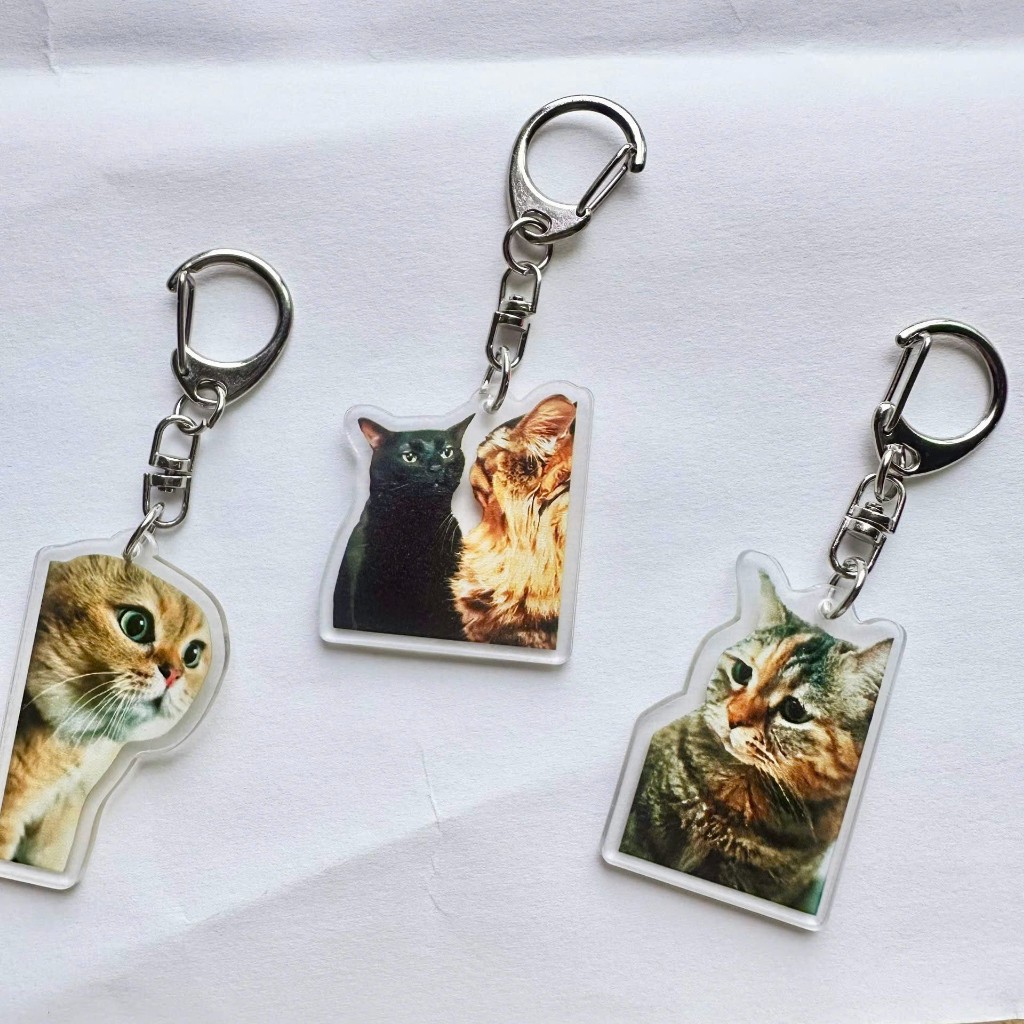 พวงกุญแจถุงพลาสติก Uia Cute Cat Meme