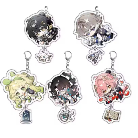 พวงกุญแจตัวละครChangli / Zhezhi / Verina จากเกม Wuthering Waves"