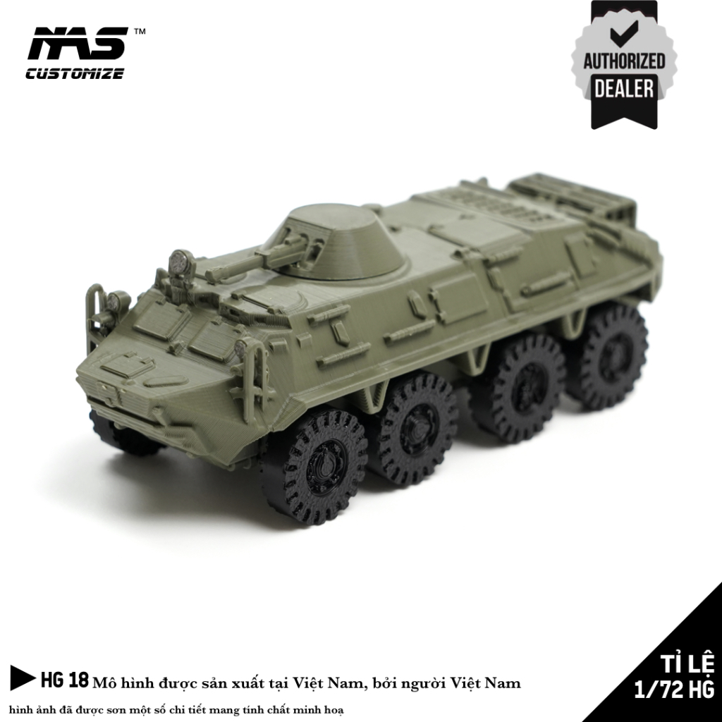 [NAS] รถหุ้มเกราะ HG รัสเซีย รุ่น BTR-60 สเกล 1/72. โมเดลทหารรถหุ้มเกราะ BTR-60 1:72 HG