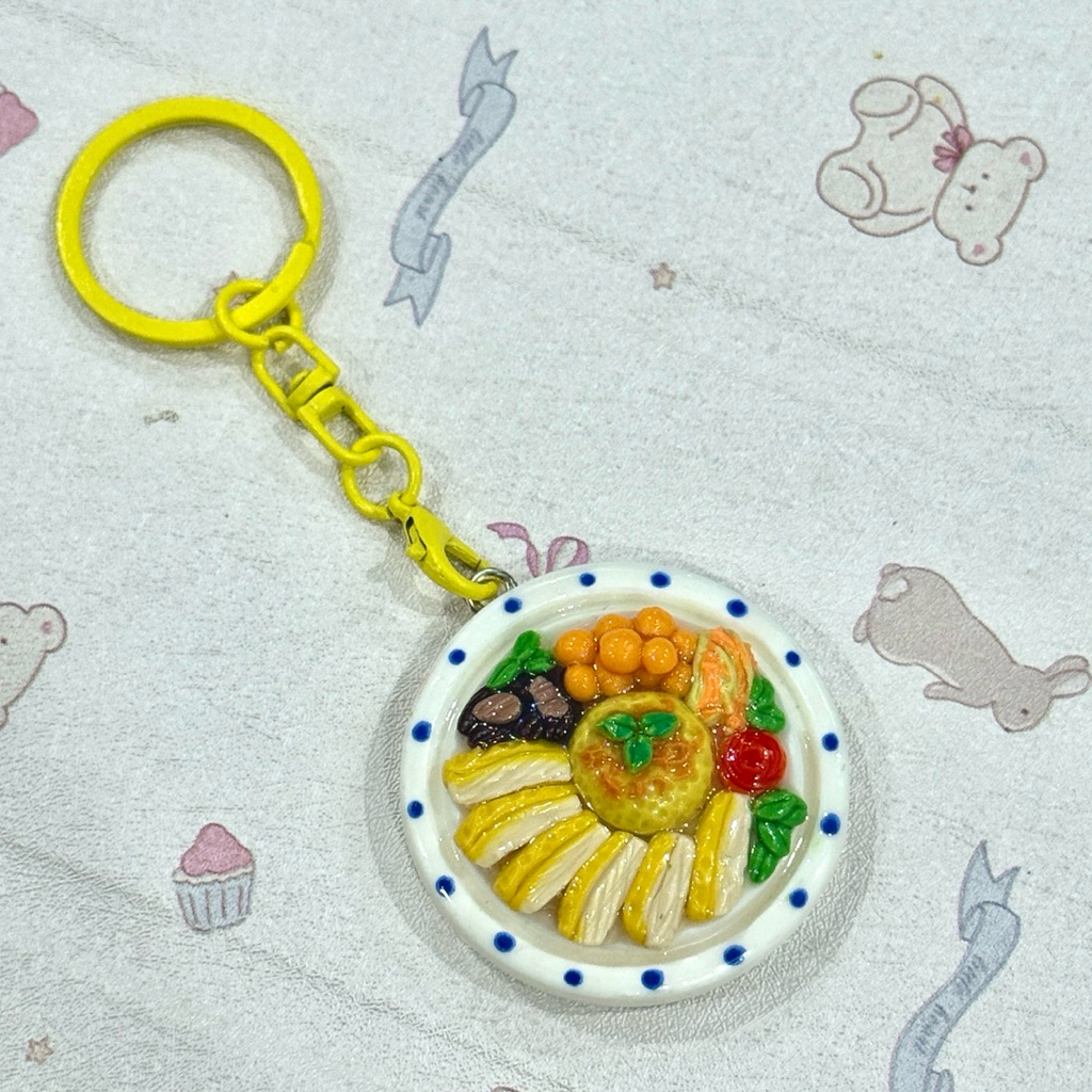 พวงกุญแจ - Hoi An Chicken Rice Magnet - จานเวียดนาม