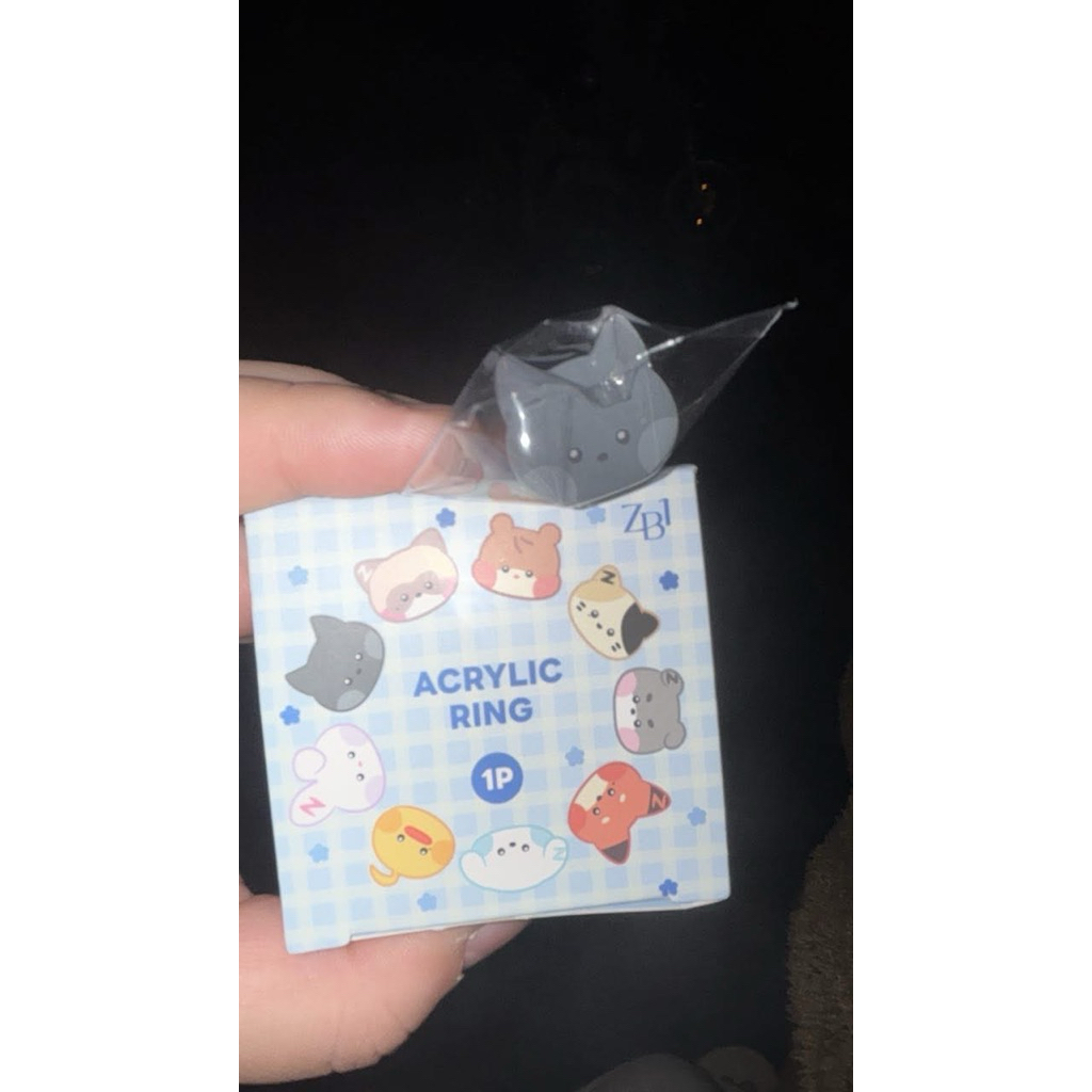 <UNSEAL OUTBOX> ARCYLIC RING JIWOONG WOONGNINI GROUP ZB1 ZEROBASEONE - ZERONI WONDERLAND POP-UP <อ่า
