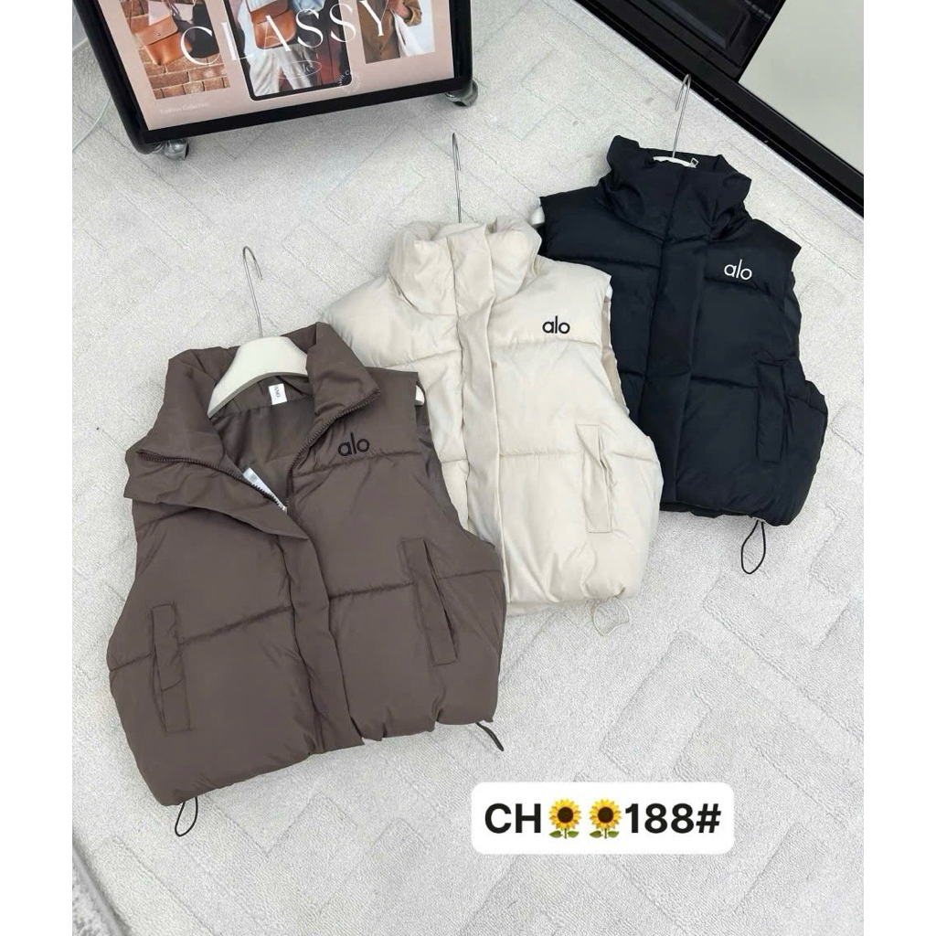 QCL1 alo puffer vest รุ่นใหม่ 2025 สุดฮอต สวยแท้สุดๆ (Freesz)