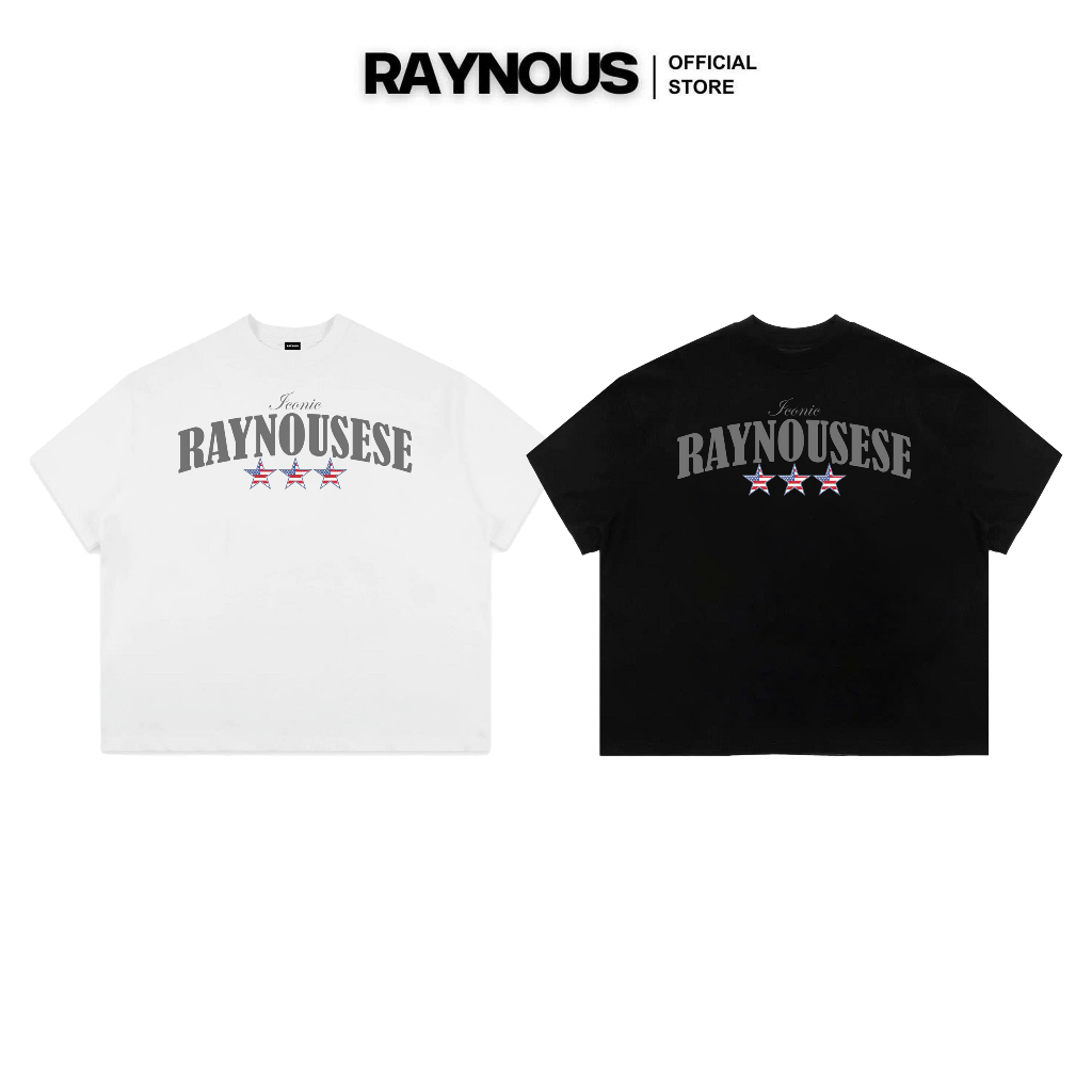 RAYNOUSESE Local Brand เสื้อยืด Boxy Unisex สําหรับผู้ชายและผู้หญิง