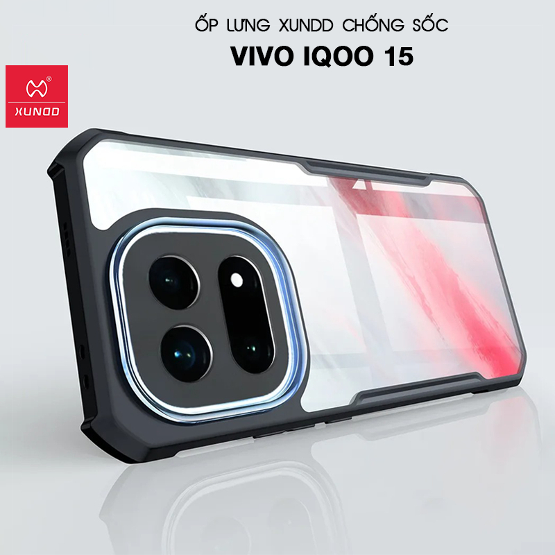 เคส XUNDD Vivo iQOO 15 - กันกระแทก ด้านหลังลาย ขอบ TPU