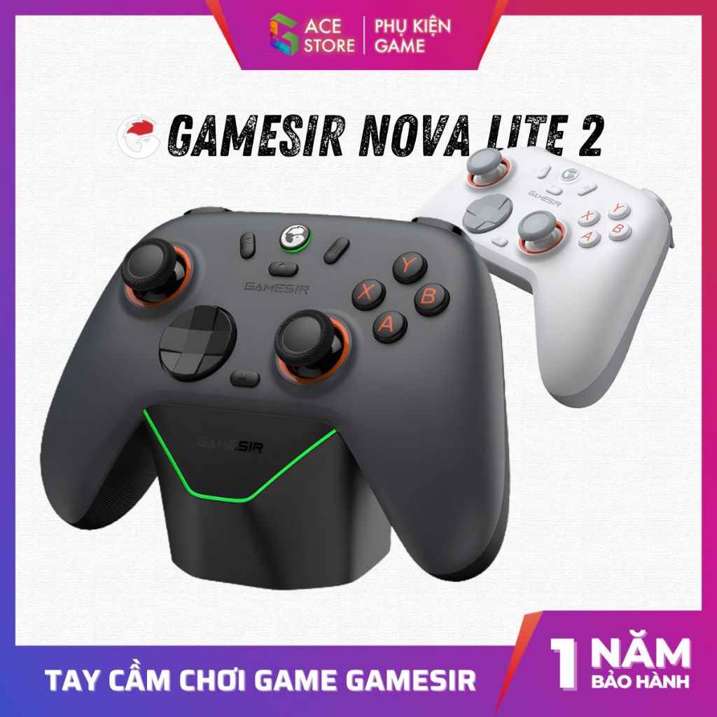 GameSir Nova Lite 2 คอนโทรลเลอร์รองรับหลายแพลตฟอร์มสําหรับพีซี/นึ่ง/NS/มือถือ