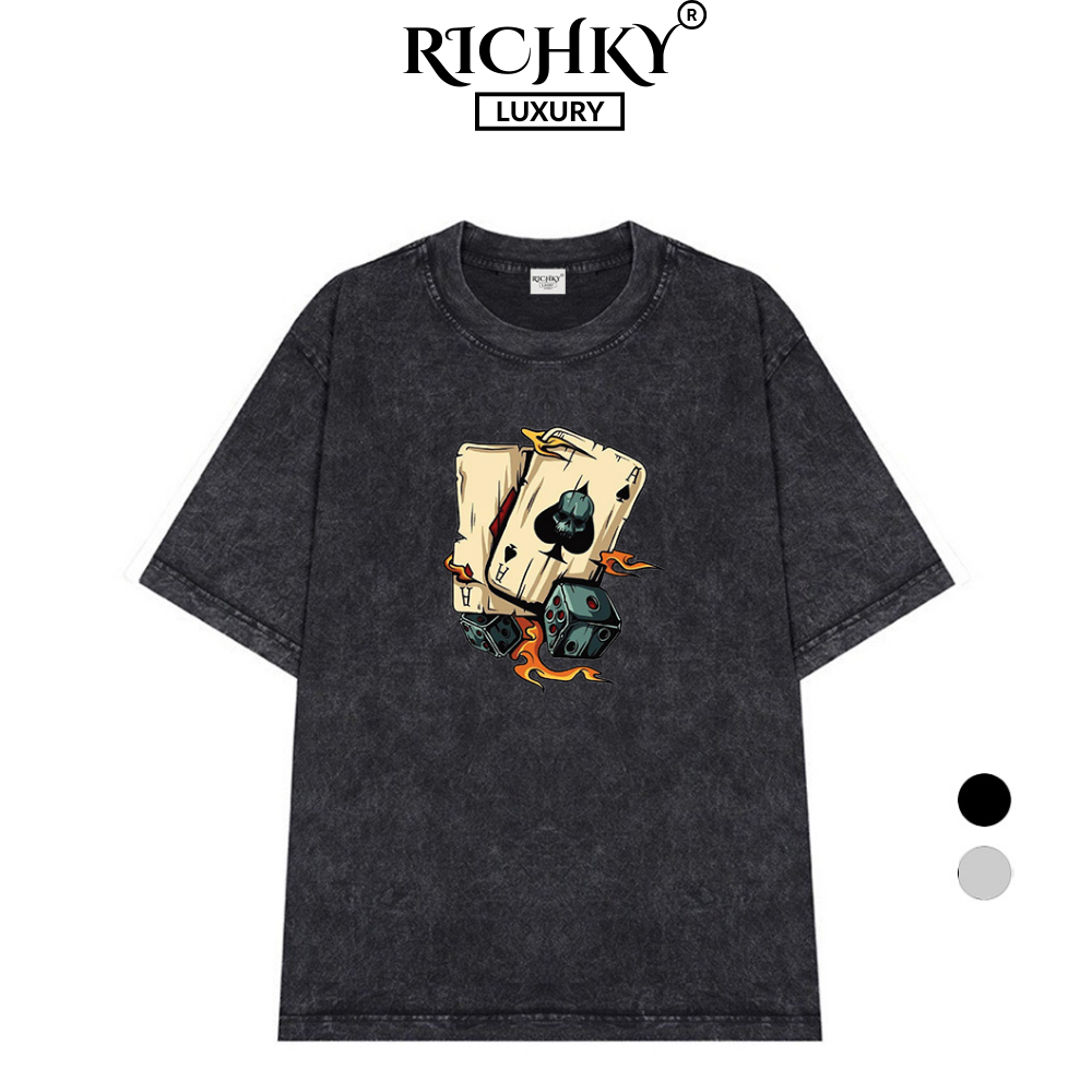 Wash Richky Premium Tee Two Dice Card Pattern