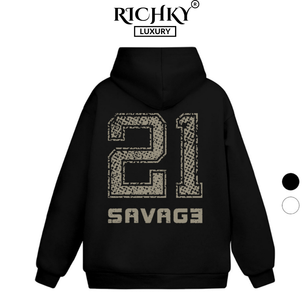 Richky Luxury Premium Hoodie Savage 21 Graphic
