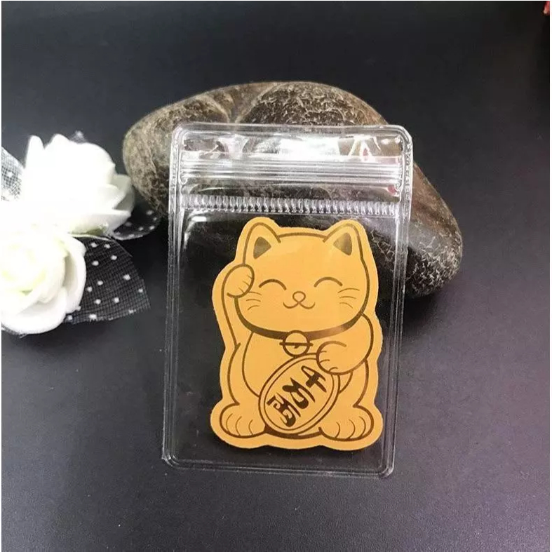 [VIP GUEST GIFT] Combo of 20 God of Fortune Cat สติ๊กเกอร์ติดเคสโทรศัพท์ชุบทองนําโชคลาภ [SKY 8899]