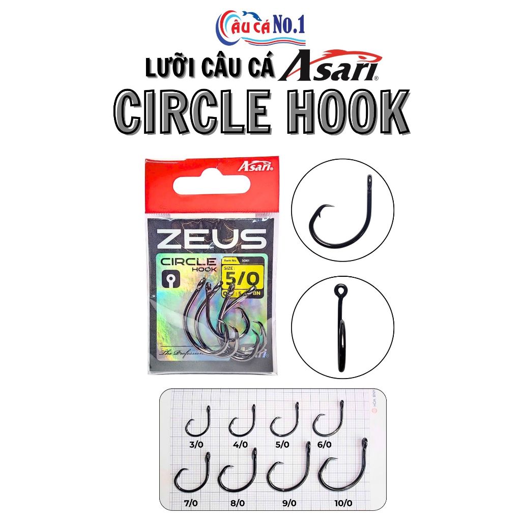 ASARI CIRCLE HOOK FISHING HOOD