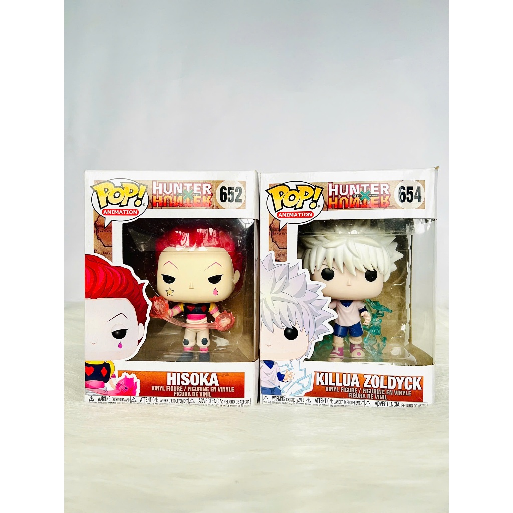 นักล่าของแท้ นักล่า Chibi ฟิกเกอร์ Killua Funko Pop Glow Chase Hisoka Funko