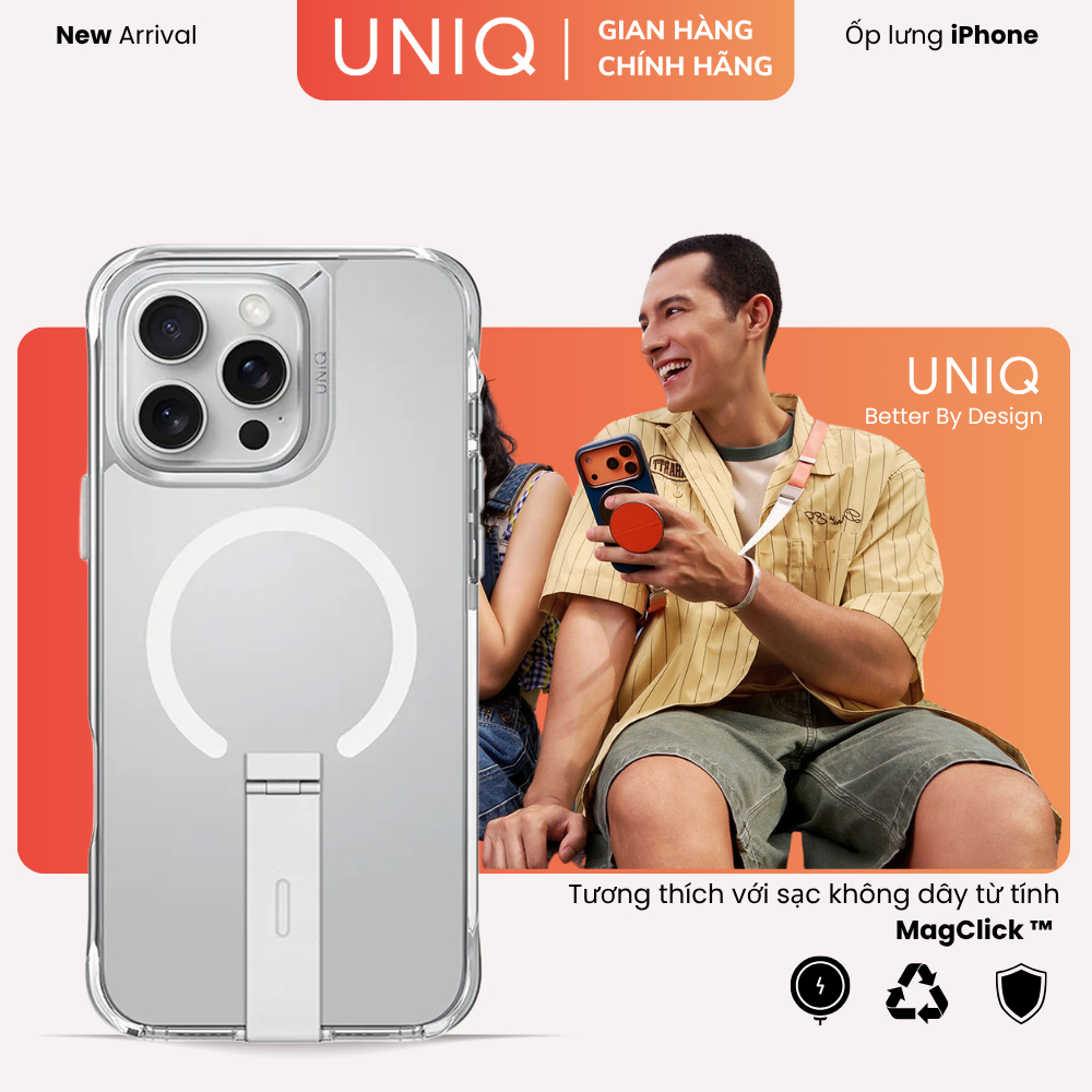 เคส IPhone 16 Pro / 16 Pro Max UNIQ MAGCLICK CHARGING ELEVA VERTICAL STAND